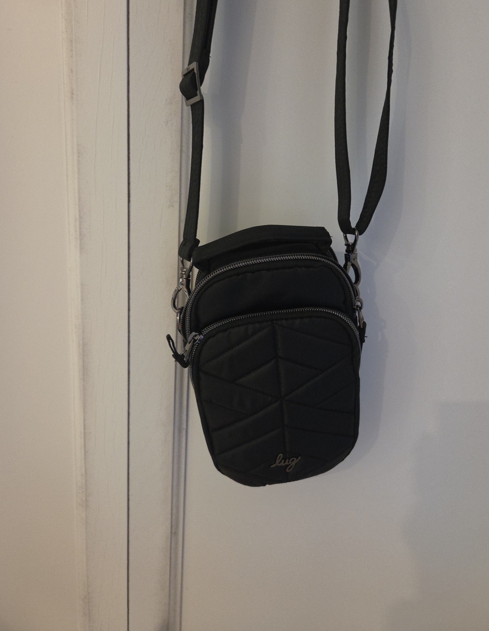 lug Black Quilted Skeeter Mini Crossbody Bag